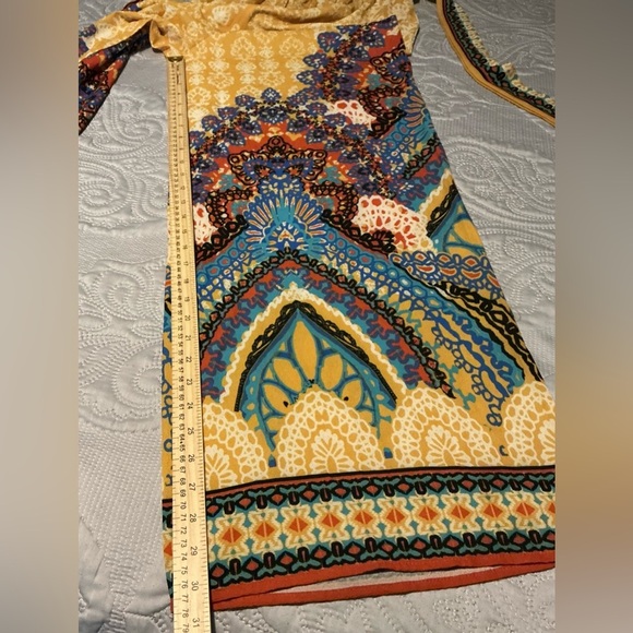 Flying Tomato Bohemian Yellow and Blue Jumpsuit - Picture 13 of 15